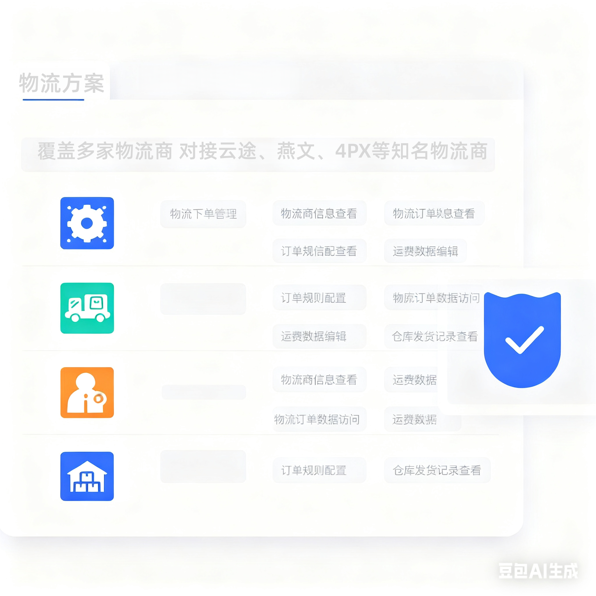 物流管理功能